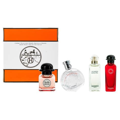 hermes perfume 3 gift set|hermes miniature perfume gift set.